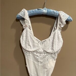 NWT Mucci brand elegant bridal bodysuit, size XL